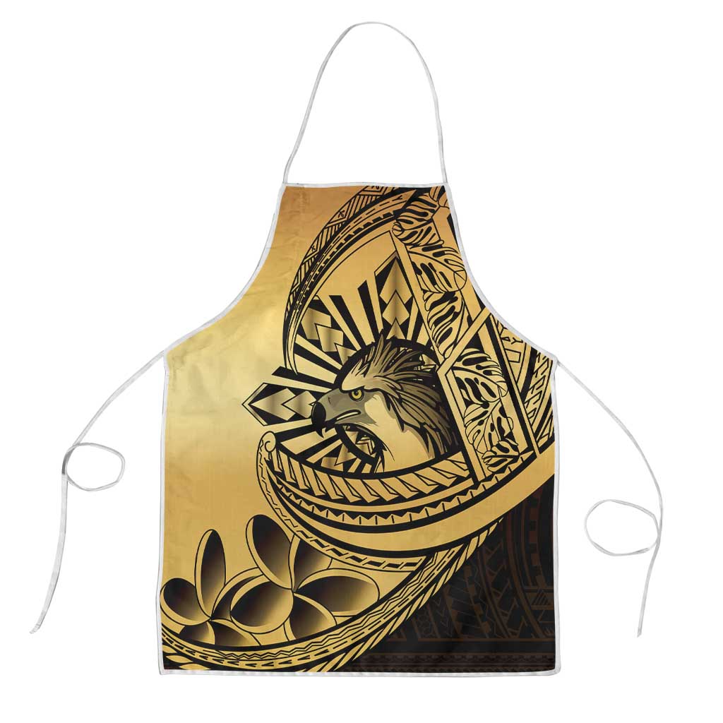 Philippines Eagle Sun Apron Filipino Agila Polynesian Tattoo Gold Color