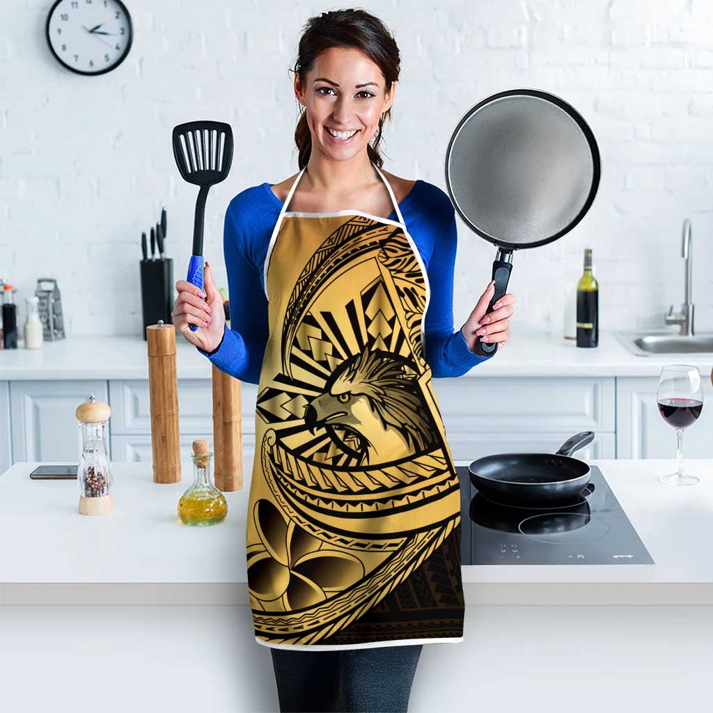 Philippines Eagle Sun Apron Filipino Agila Polynesian Tattoo Gold Color