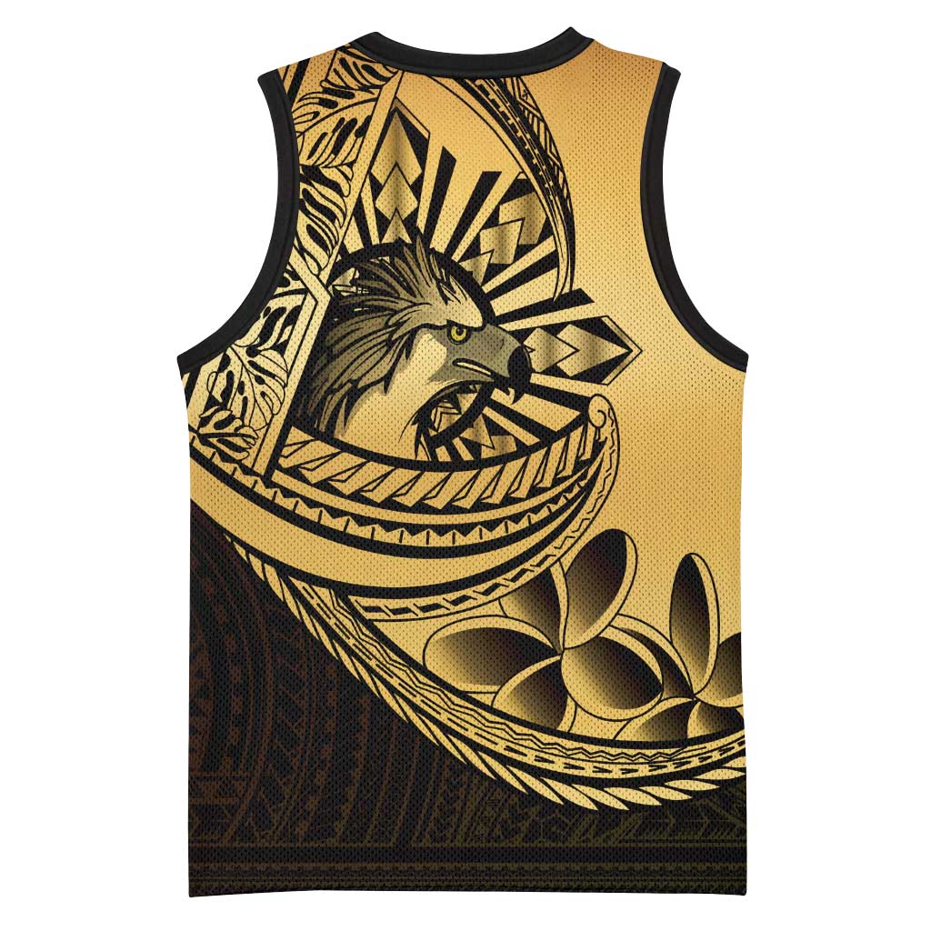 Philippines Eagle Sun Basketball Jersey Filipino Agila Polynesian Tattoo Gold Color