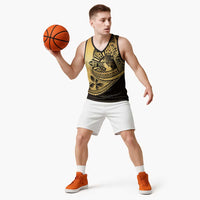 Philippines Eagle Sun Basketball Jersey Filipino Agila Polynesian Tattoo Gold Color