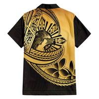 Philippines Eagle Sun Family Matching Long Sleeve Bodycon Dress and Hawaiian Shirt Filipino Agila Polynesian Tattoo Gold Color LT14 - Polynesian Pride