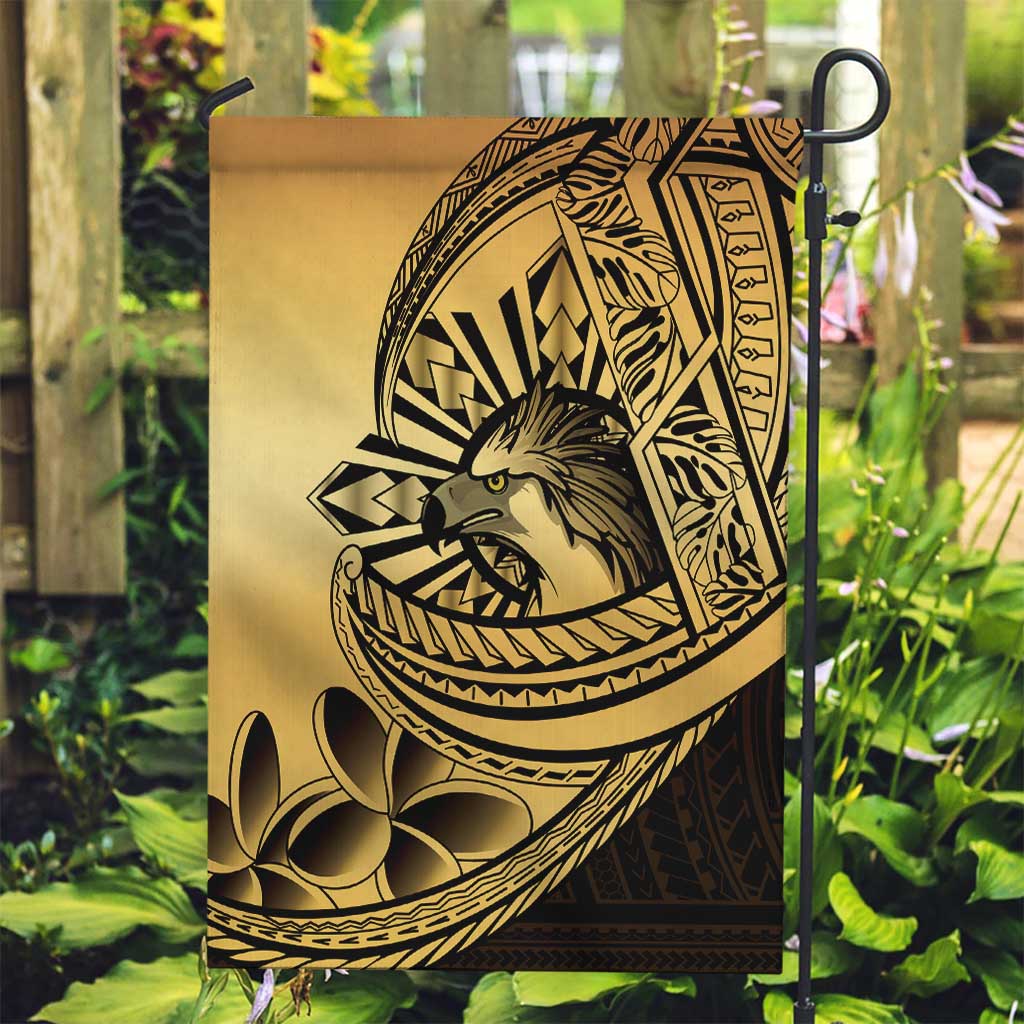 Philippines Eagle Sun Garden Flag Filipino Agila Polynesian Tattoo Gold Color