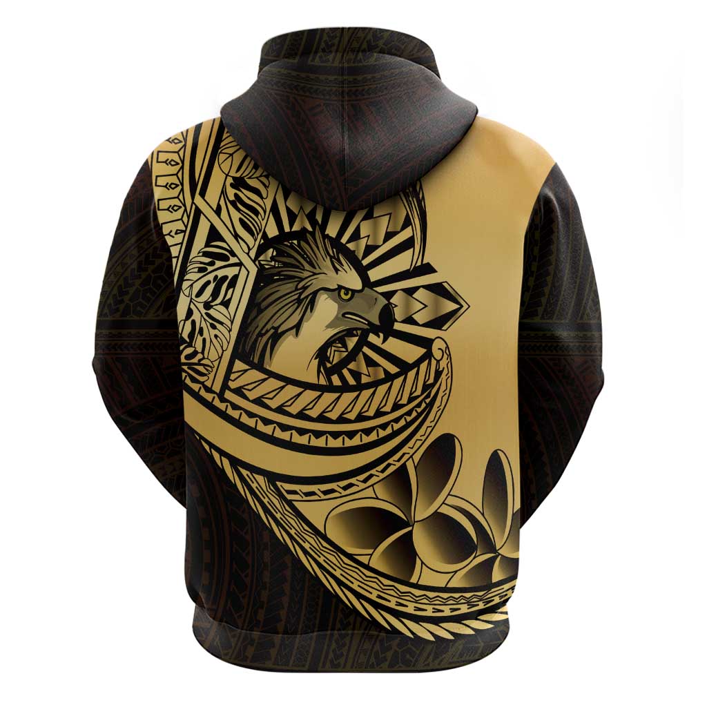 Philippines Eagle Sun Hoodie Filipino Agila Polynesian Tattoo Gold Color LT14 - Polynesian Pride