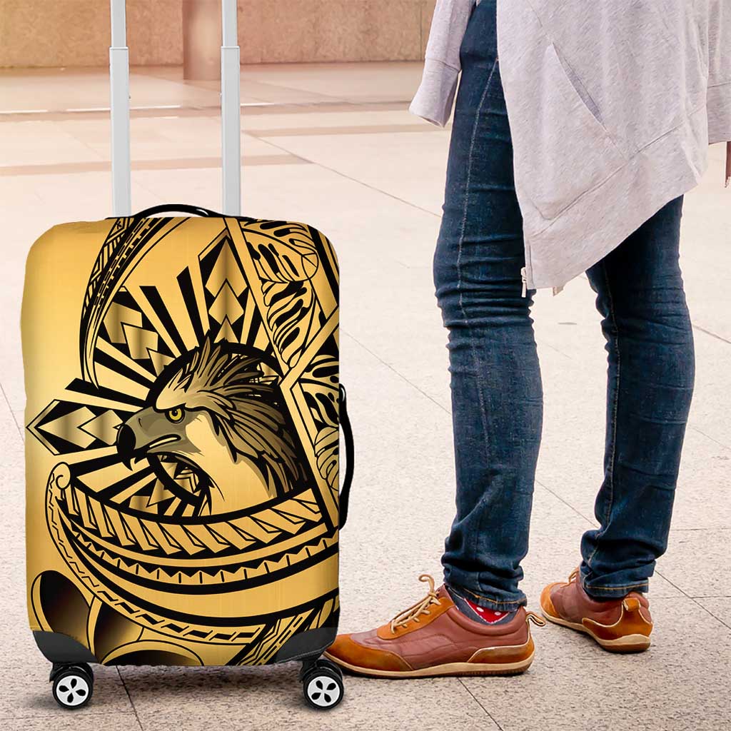 Philippines Eagle Sun Luggage Cover Filipino Agila Polynesian Tattoo Gold Color LT14 Gold - Polynesian Pride