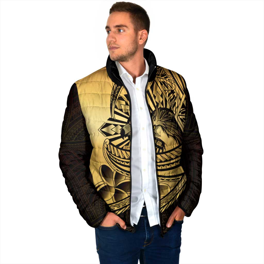 Philippines Eagle Sun Padded Jacket Filipino Agila Polynesian Tattoo Gold Color LT14 - Polynesian Pride