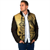 Philippines Eagle Sun Padded Jacket Filipino Agila Polynesian Tattoo Gold Color LT14 - Polynesian Pride