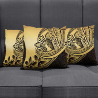 Philippines Eagle Sun Pillow Cover Filipino Agila Polynesian Tattoo Gold Color