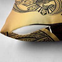 Philippines Eagle Sun Pillow Cover Filipino Agila Polynesian Tattoo Gold Color