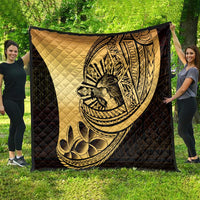 Philippines Eagle Sun Quilt Filipino Agila Polynesian Tattoo Gold Color