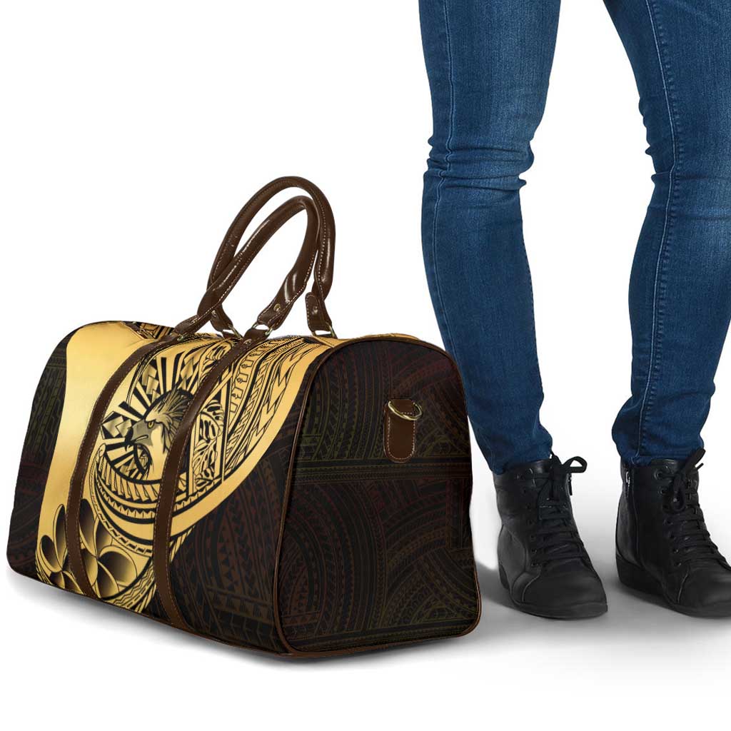 Philippines Eagle Sun Travel Bag Filipino Agila Polynesian Tattoo Gold Color