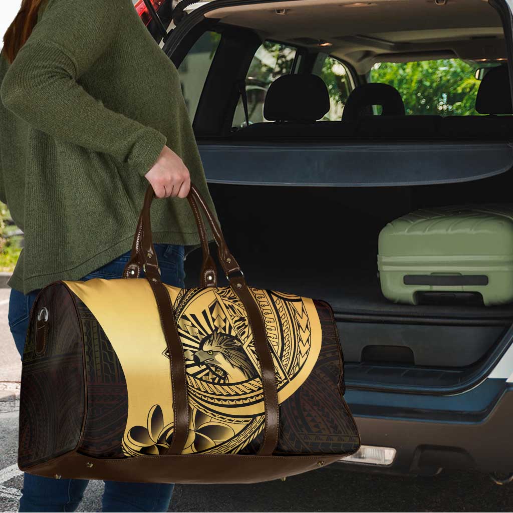 Philippines Eagle Sun Travel Bag Filipino Agila Polynesian Tattoo Gold Color