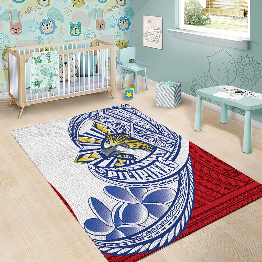 Philippines Eagle Sun Area Rug Filipino Agila Polynesian Tattoo Flag Color
