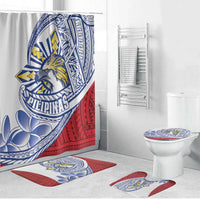 Philippines Eagle Sun Bathroom Set Filipino Agila Polynesian Tattoo Flag Color