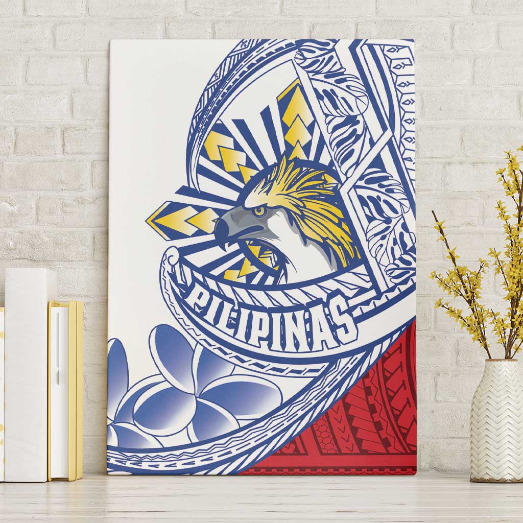 Philippines Eagle Sun Canvas Wall Art Filipino Agila Polynesian Tattoo Flag Color
