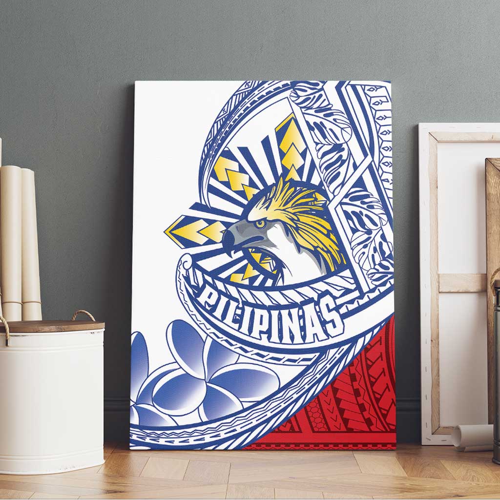 Philippines Eagle Sun Canvas Wall Art Filipino Agila Polynesian Tattoo Flag Color