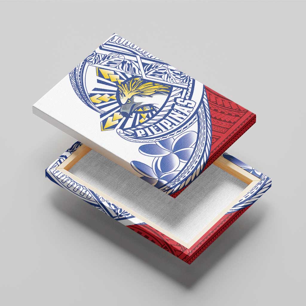 Philippines Eagle Sun Canvas Wall Art Filipino Agila Polynesian Tattoo Flag Color