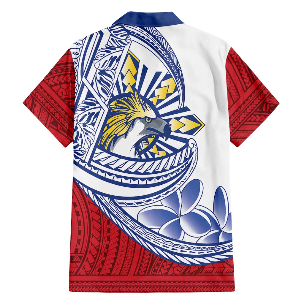 Philippines Eagle Sun Family Matching Summer Maxi Dress and Hawaiian Shirt Filipino Agila Polynesian Tattoo Flag Color LT14 - Polynesian Pride