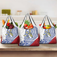 Philippines Eagle Sun Grocery Bag Filipino Agila Polynesian Tattoo Flag Color