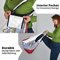 Philippines Eagle Sun Grocery Bag Filipino Agila Polynesian Tattoo Flag Color