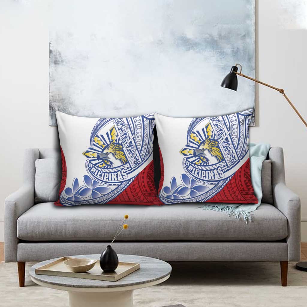 Philippines Eagle Sun Pillow Cover Filipino Agila Polynesian Tattoo Flag Color LT14 - Polynesian Pride