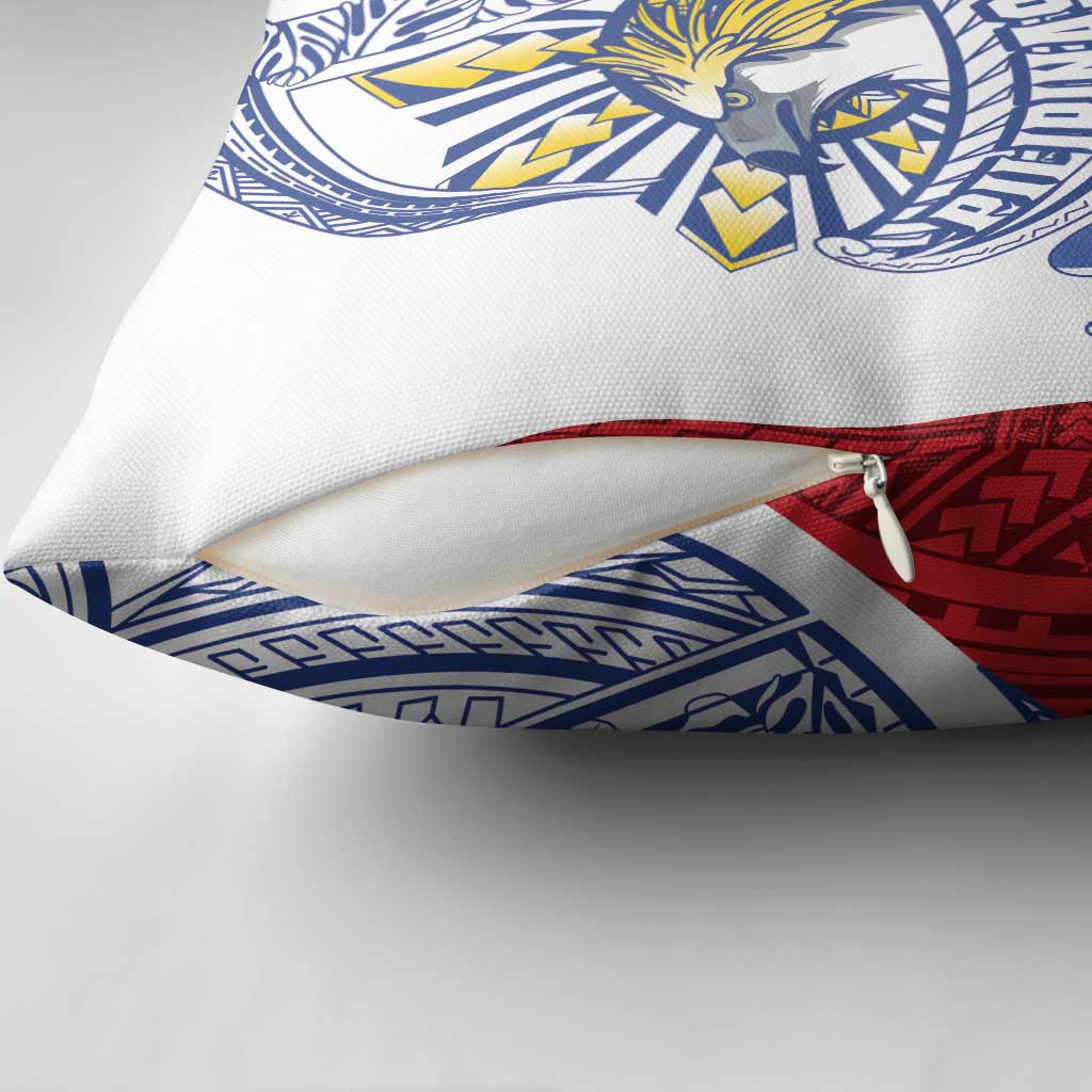 Philippines Eagle Sun Pillow Cover Filipino Agila Polynesian Tattoo Flag Color LT14 - Polynesian Pride