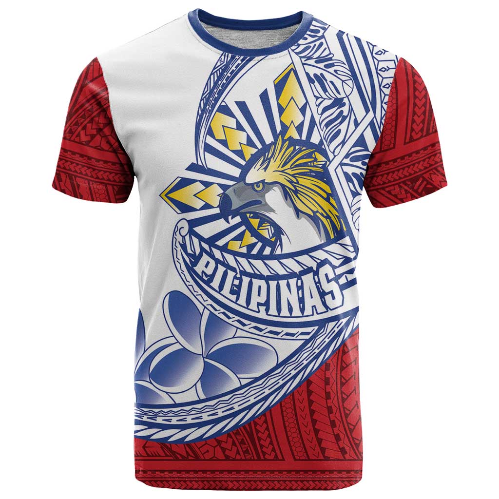 Philippines Eagle Sun T Shirt Filipino Agila Polynesian Tattoo Flag Color