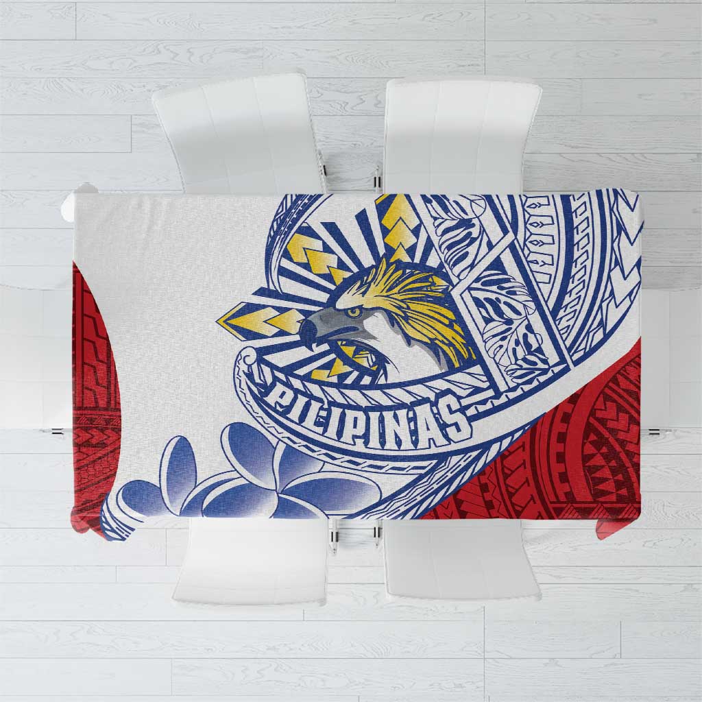 Philippines Eagle Sun Tablecloth Filipino Agila Polynesian Tattoo Flag Color