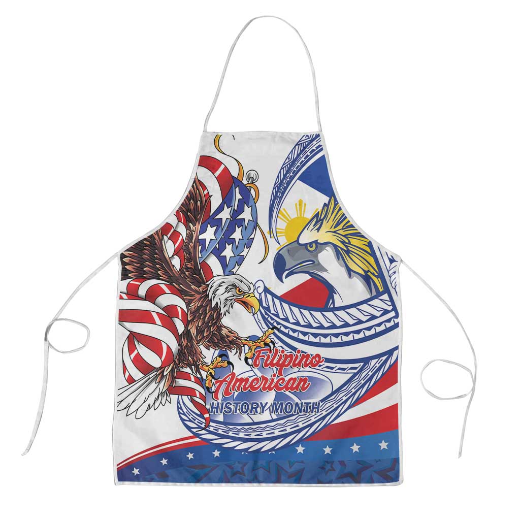 Filipino American History Month Apron Philippines Agila USA Eagle Mix Flag