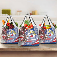 Filipino American History Month Grocery Bag Philippines Agila USA Eagle Mix Flag