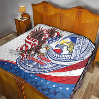 Filipino American History Month Quilt Philippines Agila USA Eagle Mix Flag LT14 - Polynesian Pride