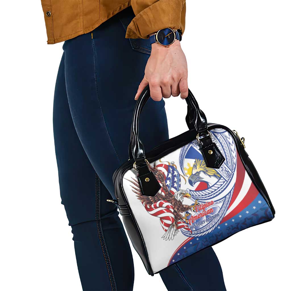 Filipino American History Month Shoulder Handbag Philippines Agila USA Eagle Mix Flag