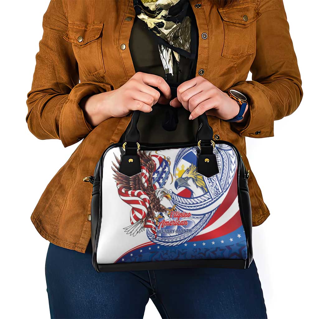 Filipino American History Month Shoulder Handbag Philippines Agila USA Eagle Mix Flag