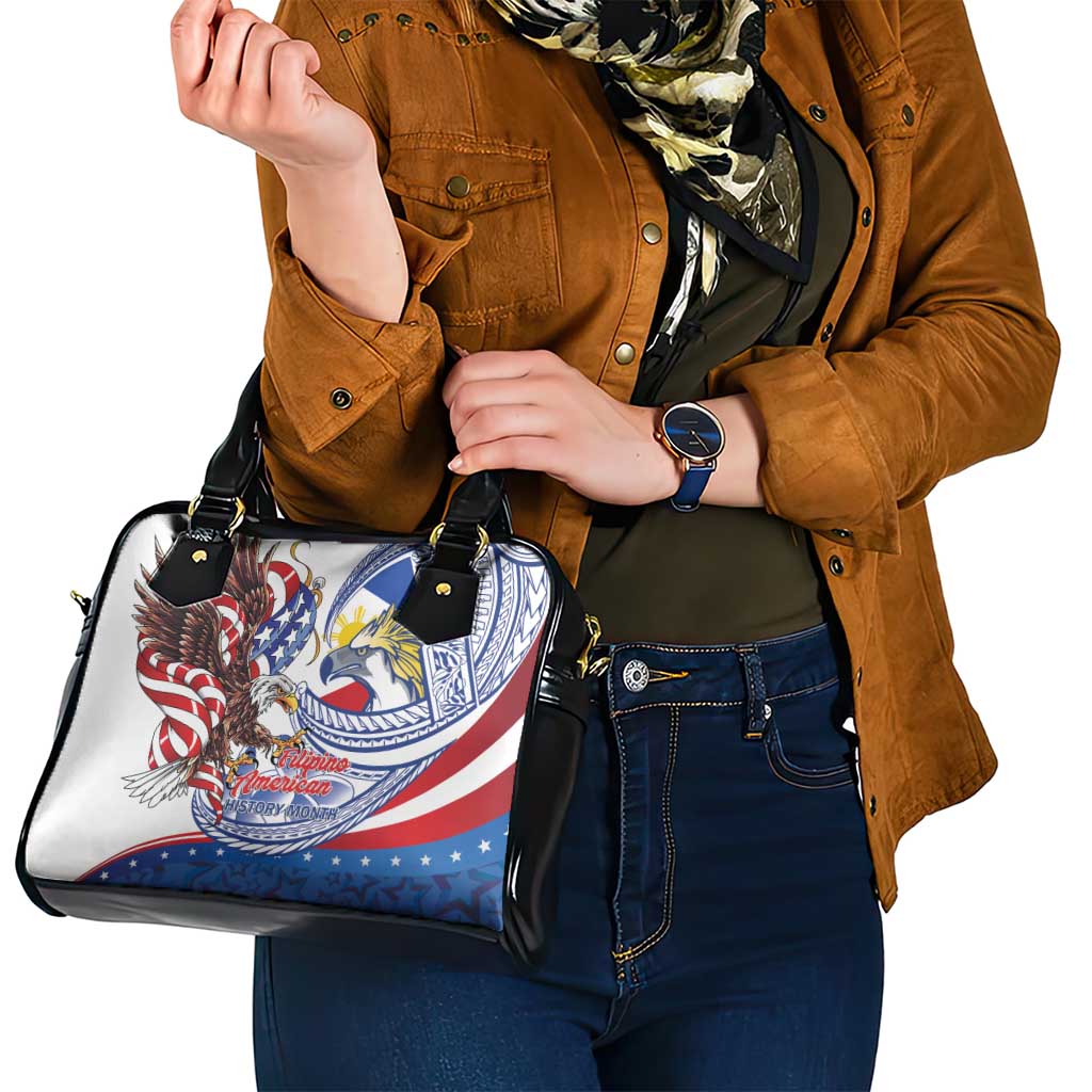 Filipino American History Month Shoulder Handbag Philippines Agila USA Eagle Mix Flag