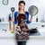 Personalised Aotearoa Bulldog Apron New Zealand Maori Taniko Art - Polynesian Pride