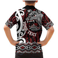 Personalised Aotearoa Bulldog Family Matching Mermaid Dress and Hawaiian Shirt New Zealand Maori Taniko Art
