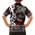 Personalised Aotearoa Bulldog Family Matching Short Sleeve Bodycon Dress and Hawaiian Shirt New Zealand Maori Taniko Art