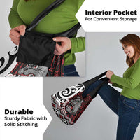 Personalised Aotearoa Bulldog Grocery Bag New Zealand Maori Taniko Art