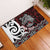 Personalised Aotearoa Bulldog Rubber Doormat New Zealand Maori Taniko Art