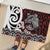 Personalised Aotearoa Bulldog Rubber Doormat New Zealand Maori Taniko Art