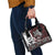 Personalised Aotearoa Bulldog Shoulder Handbag New Zealand Maori Taniko Art