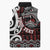 Personalised Aotearoa Bulldog Sleeveless Puffer Jacket New Zealand Maori Taniko Art - Polynesian Pride