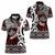 Personalised Aotearoa Bulldog Women Polo Shirt New Zealand Maori Taniko Art