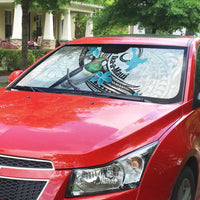 Aotearoa Te Ika-a-Maui Auto Sun Shade South Island Kekeru Maori Koru - Polynesian Pride