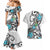 Aotearoa Te Ika-a-Maui Couples Matching Mermaid Dress and Hawaiian Shirt South Island Kekeru Maori Koru