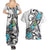 Aotearoa Te Ika-a-Maui Couples Matching Summer Maxi Dress and Hawaiian Shirt South Island Kekeru Maori Koru