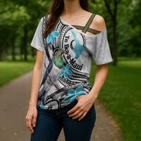 Aotearoa Te Ika-a-Maui Cross Shoulder Shirt South Island Kekeru Maori Koru LT14 - Polynesian Pride