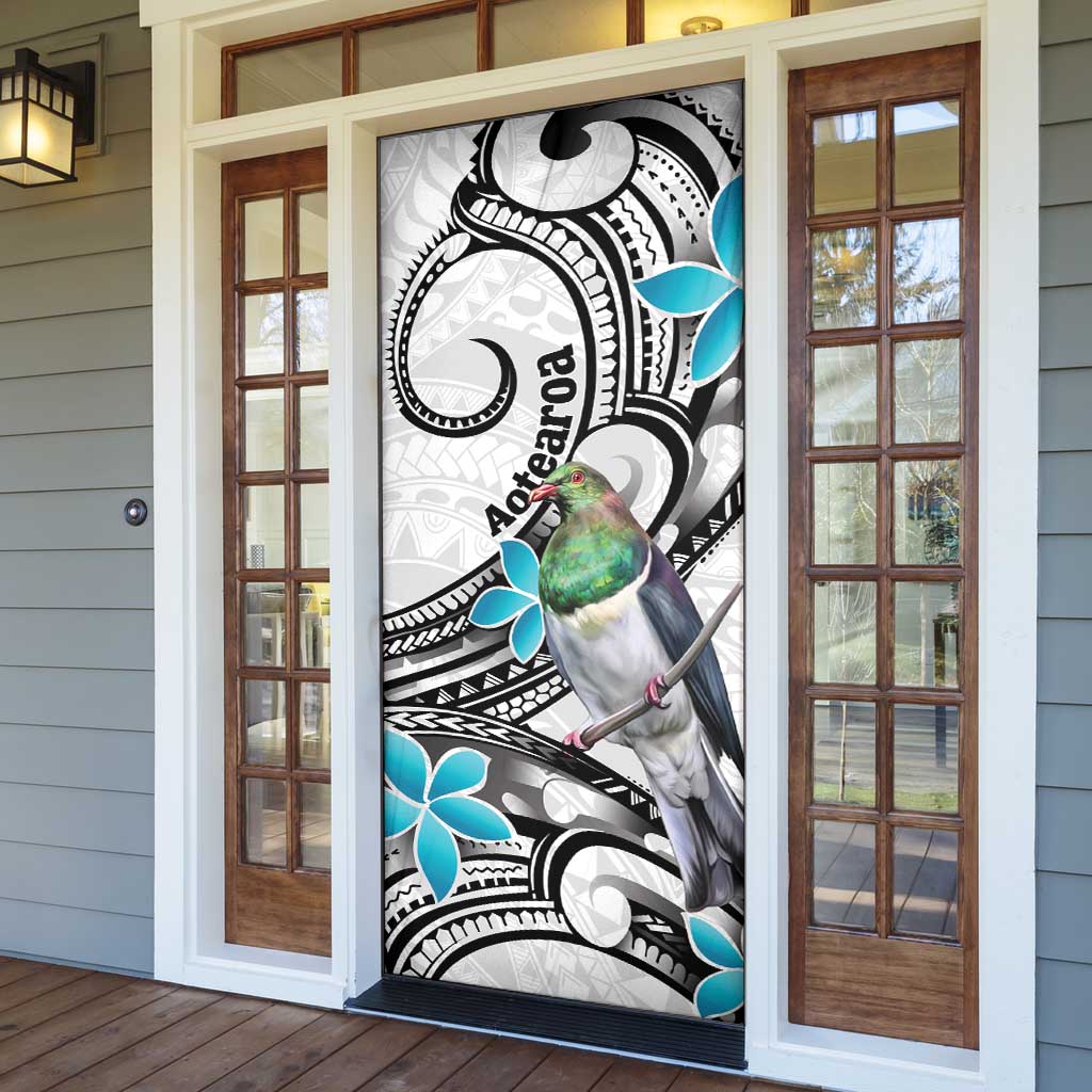Aotearoa Te Ika-a-Maui Door Cover South Island Kekeru Maori Koru - Polynesian Pride