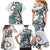 Aotearoa Te Ika-a-Maui Family Matching Mermaid Dress and Hawaiian Shirt South Island Kekeru Maori Koru