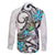 Aotearoa Te Ika-a-Maui Family Matching Off The Shoulder Long Sleeve Dress and Hawaiian Shirt South Island Kekeru Maori Koru