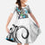 Aotearoa Te Ika-a-Maui Family Matching Off Shoulder Maxi Dress and Hawaiian Shirt South Island Kekeru Maori Koru